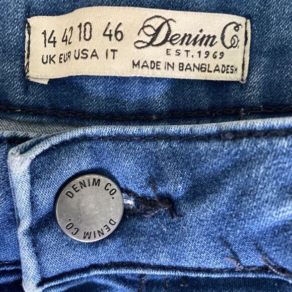Denim&CO Jeans Womens Size 10 Dark Wash Denim Blue Stretch - Picture 3 of 8